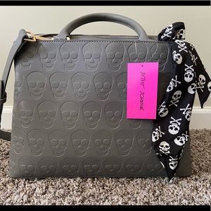 Betsey Johnson skull purse